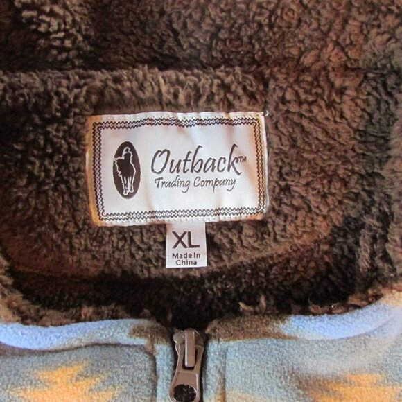Outback Trading Co Women's XL Dawn Sherpa Lined Fleece Jacket - Picture 3 of 6